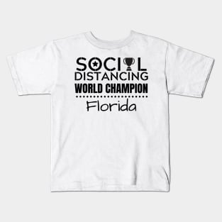 Social Distancing Champion Florida Kids T-Shirt